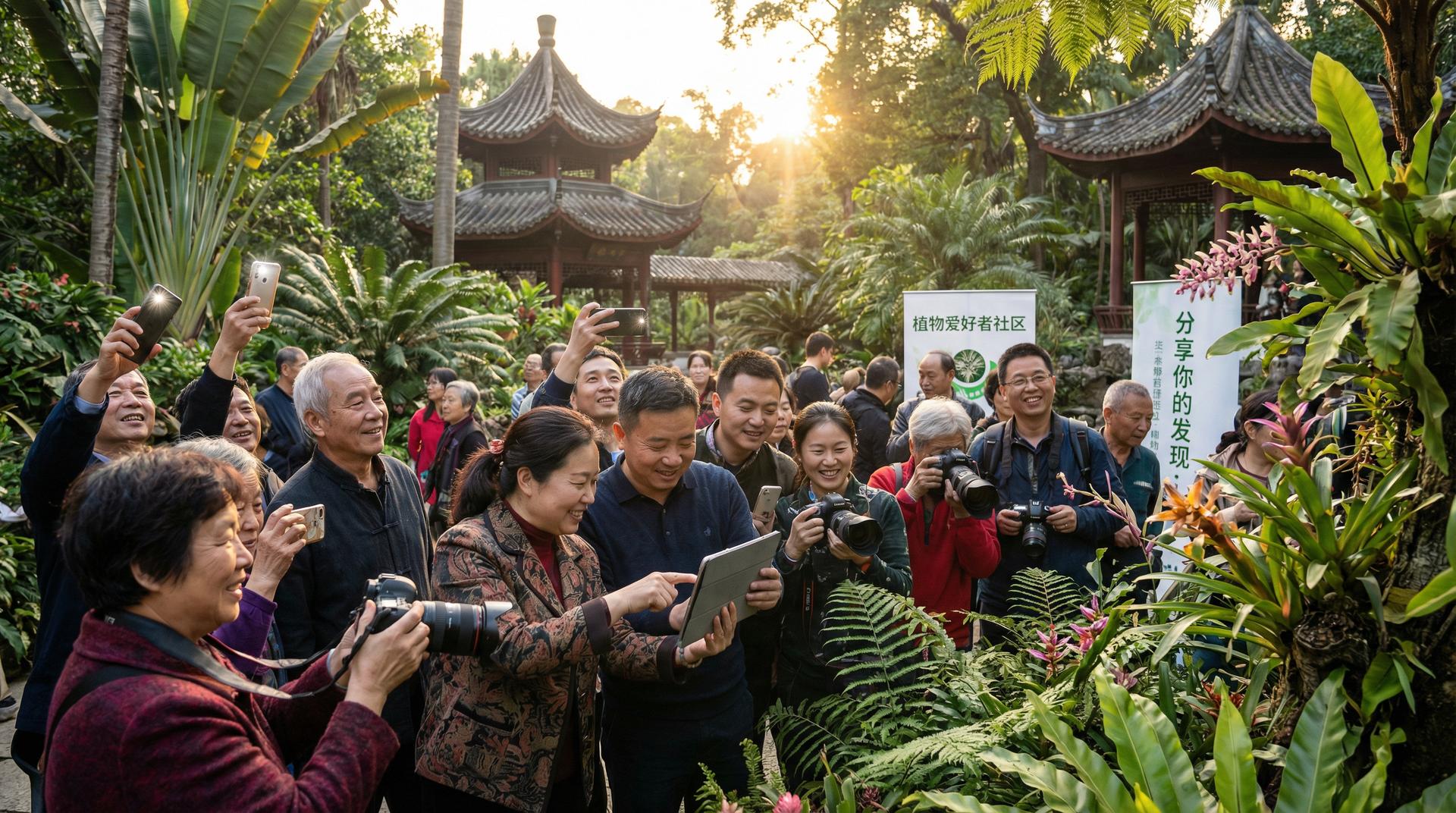 高清视频娱乐专区-植物爱好者打卡植物园短视频